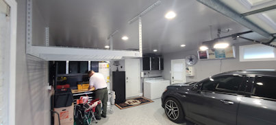 garage overhead storage racks, CDR Overhead Storage Racks - Sacramento CA Custom Overhead Storage Racks Sacramento CA - Garage Storage Racks Installation in Sacramento